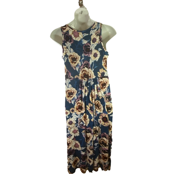 Maurices Early Fall Floral Twist Knot Sleeveless Midi Dress SKU0146 - Picture 7 of 10